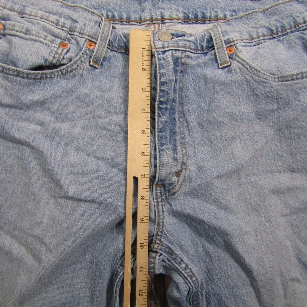 Levi's 541 Athletic Taper Jeans Mens 36x32 Blue Light Wash Stretch Denim